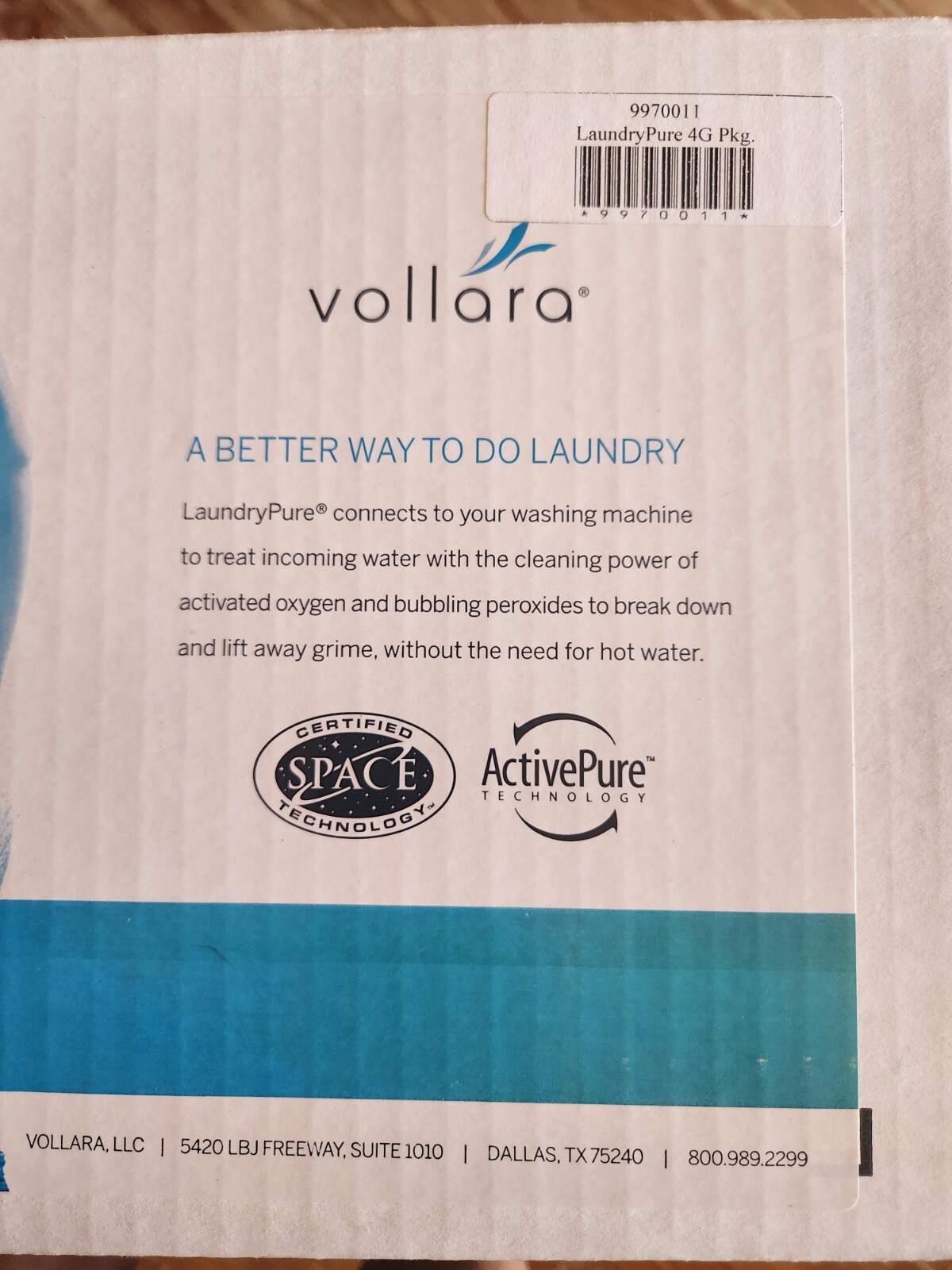 Vollara Laundry Pure W1004A For High Effiency and Standard Washers