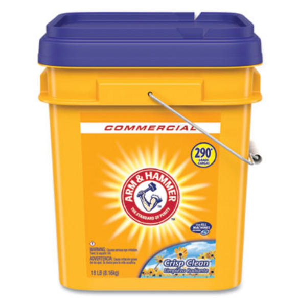 Arm & Hammer Powder Laundry Detergent 18 Lb Pail Crisp Clean Bulk Heavy Duty
