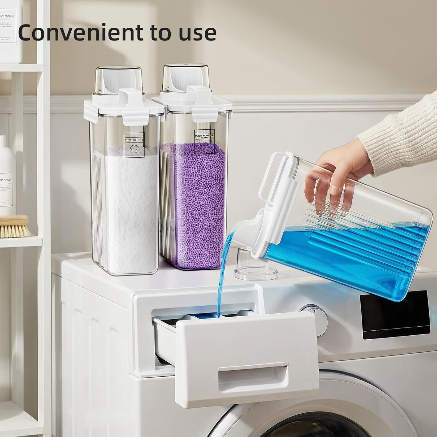 Laundry Detergent Dispenser for Laundry Room,94oz Fabric Softener