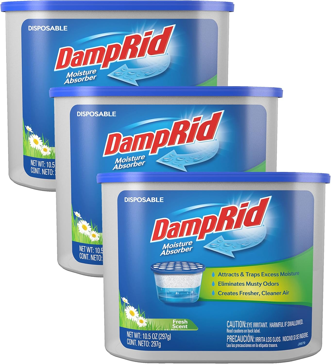 Moisture Absorbers Fresh Scent and Lavender Vanilla, 3-Pack 10.5 Oz Cups + 3-Pac
