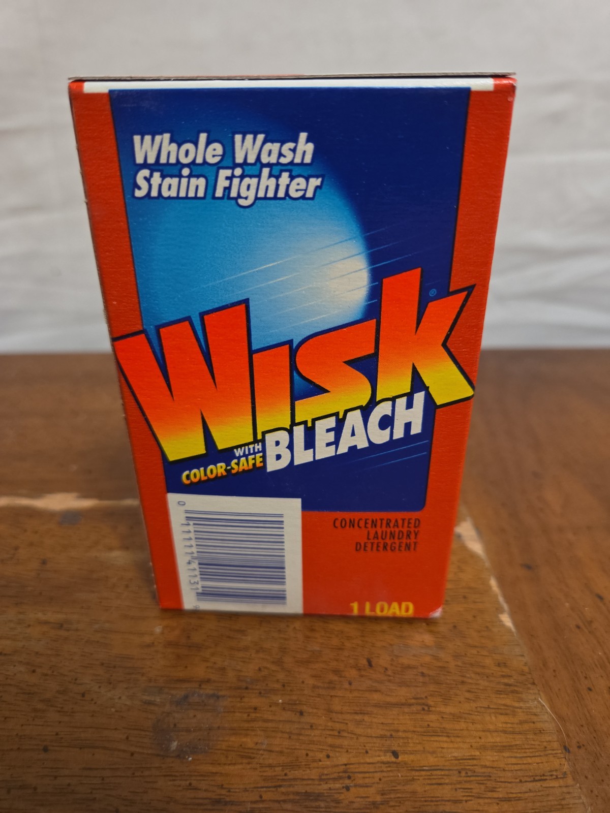 Wisk With Color Safe Bleach Laundry Detergent New 1 Load Vintage Prop