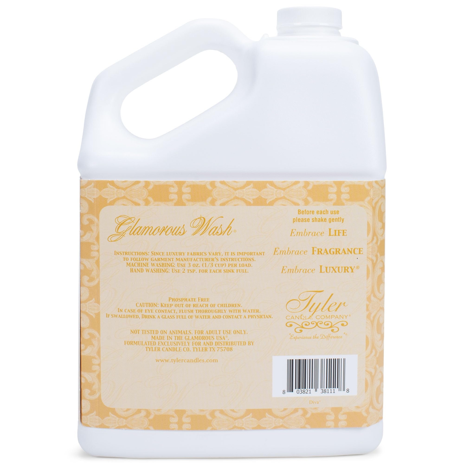 Tyler Laundry Detergent Fine Fabric Cleaning 128 Fl Oz Soothing Aroma