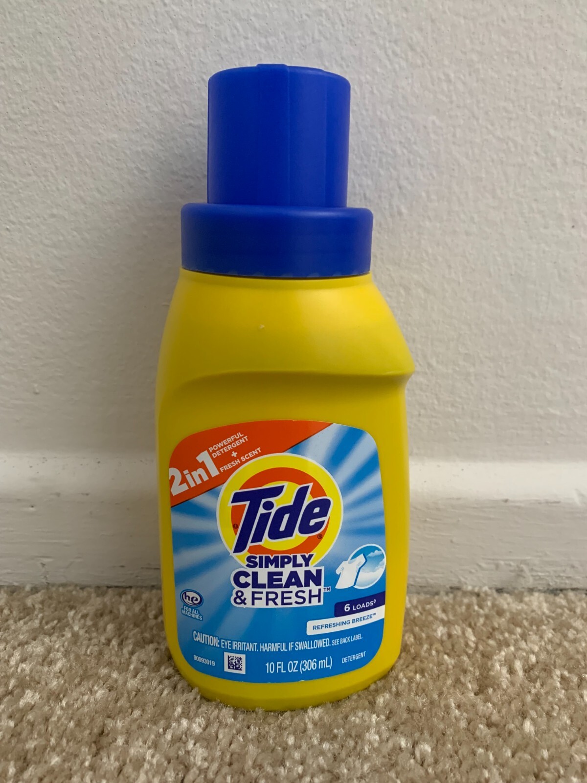 Tide Simply Clean & Fresh Liquid Laundry Detergent, Refreshing Breeze, 10 fl oz