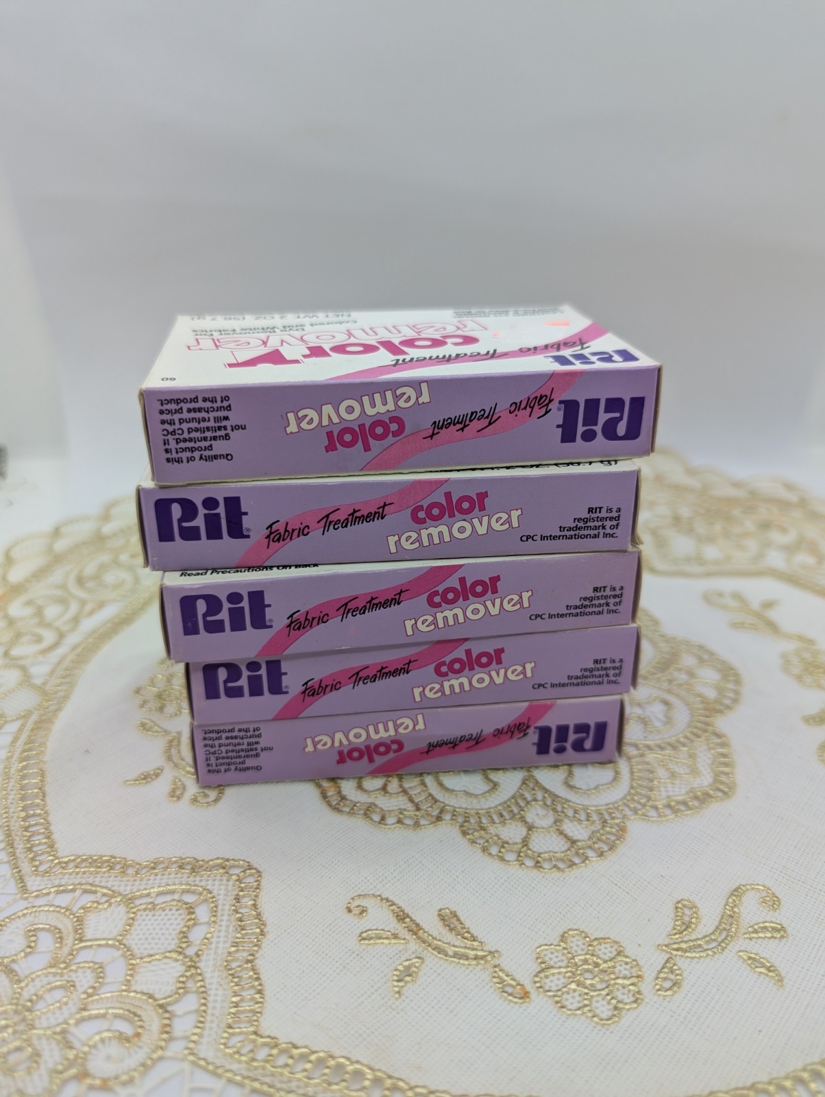 Set of 5 NOS Rit Color Remover Powder Laundry Treatment 2 oz each READ