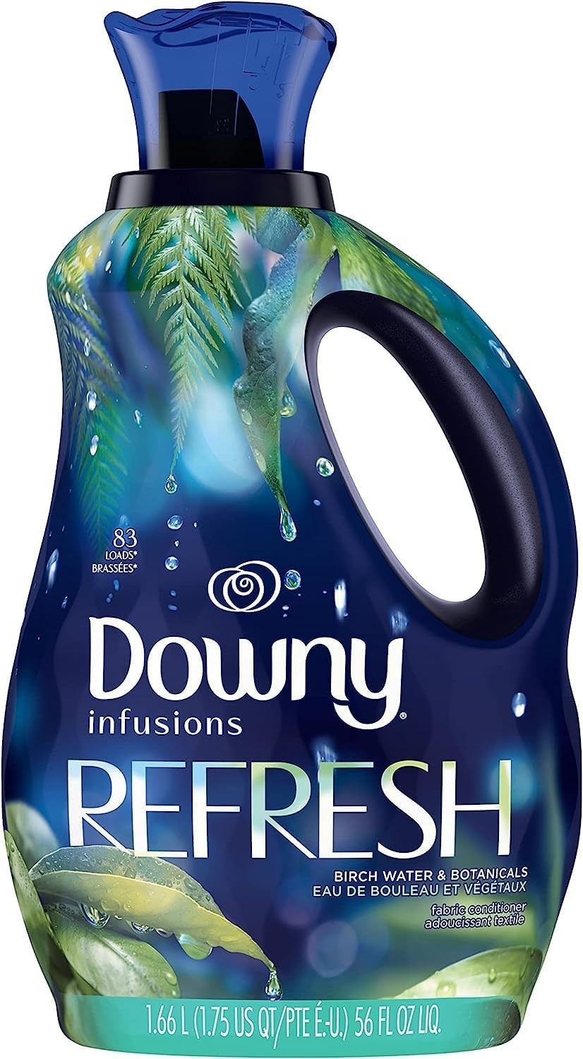56 Fl Oz Infusions Fabric Softener with Birch Water for Cozy, Fresh Laundry