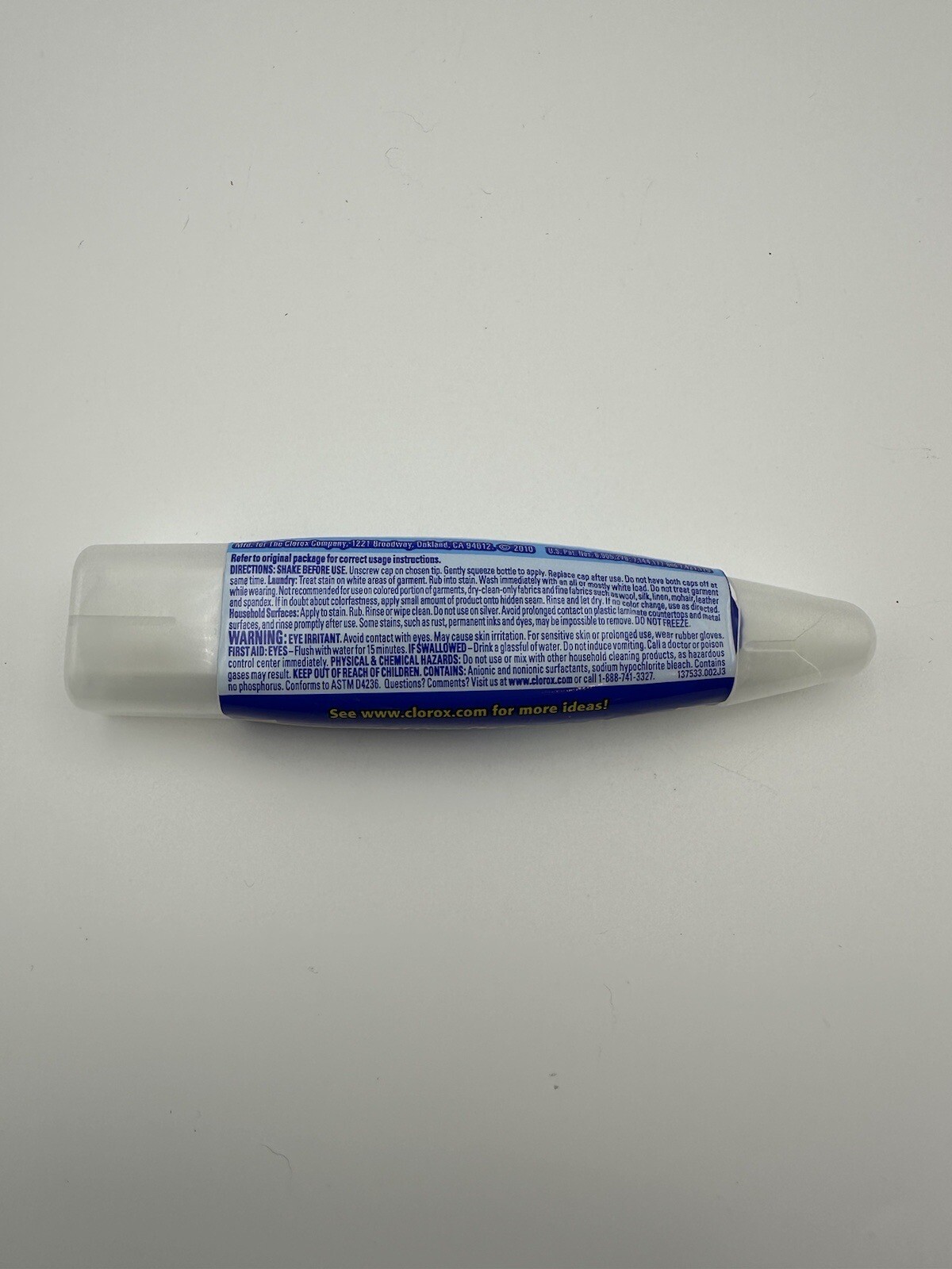 Clorox Bleach Pen Gel Dual-Tipped Scrubber & Fine Point Discontinued Item READ