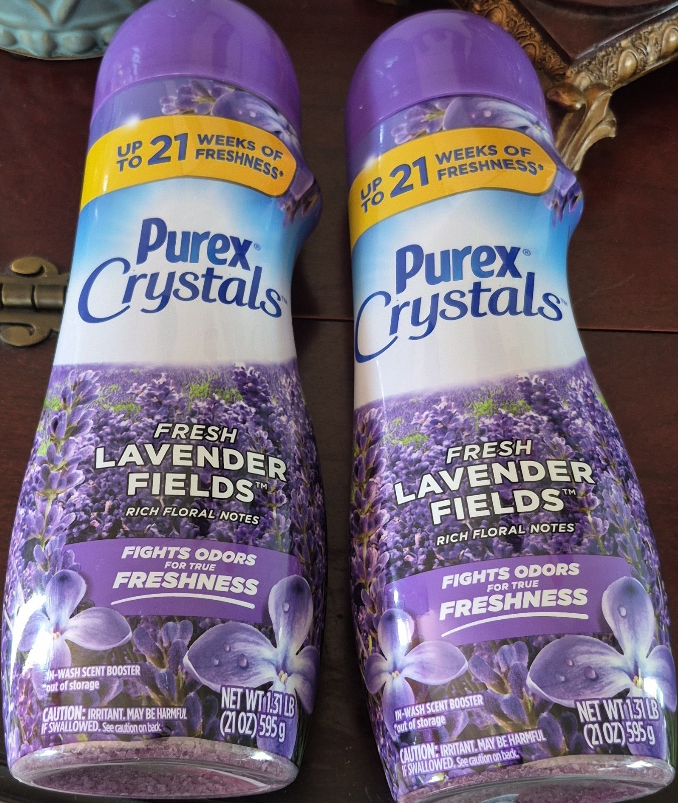 Purex Crystals Fresh Lavender Fields Fabric Freshener Lavender Scent 2 Pack