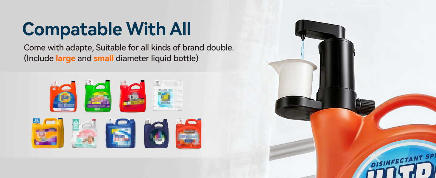 Electric Laundry Detergent Dispenser, Automatic Laundry Dispenser for Liquid
