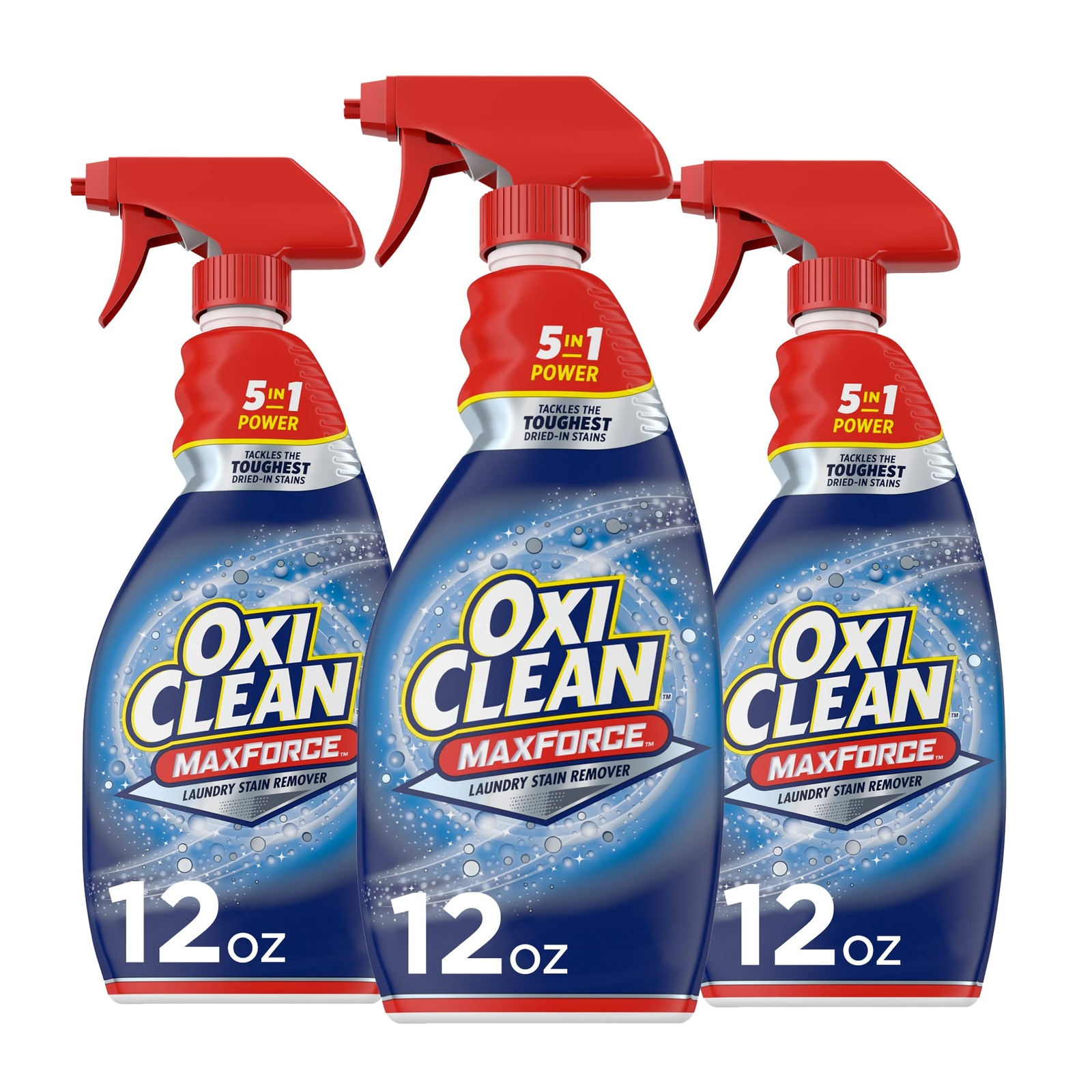 OxiClean Max Force Laundry Stain Remover Spray 12 fl oz Pack of 3
