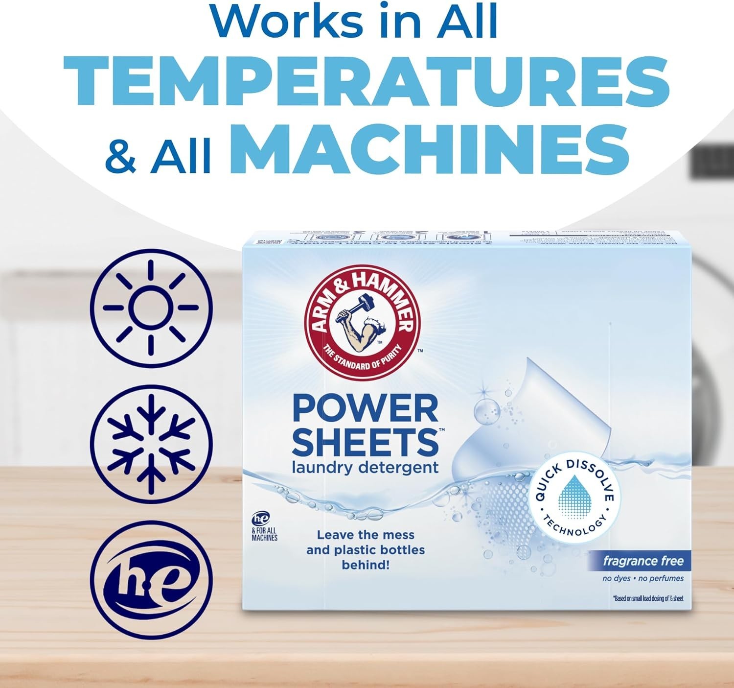 Compact Eco-Friendly Laundry Detergent Sheets – 50 Count, 5-in-1 Cleaning Power