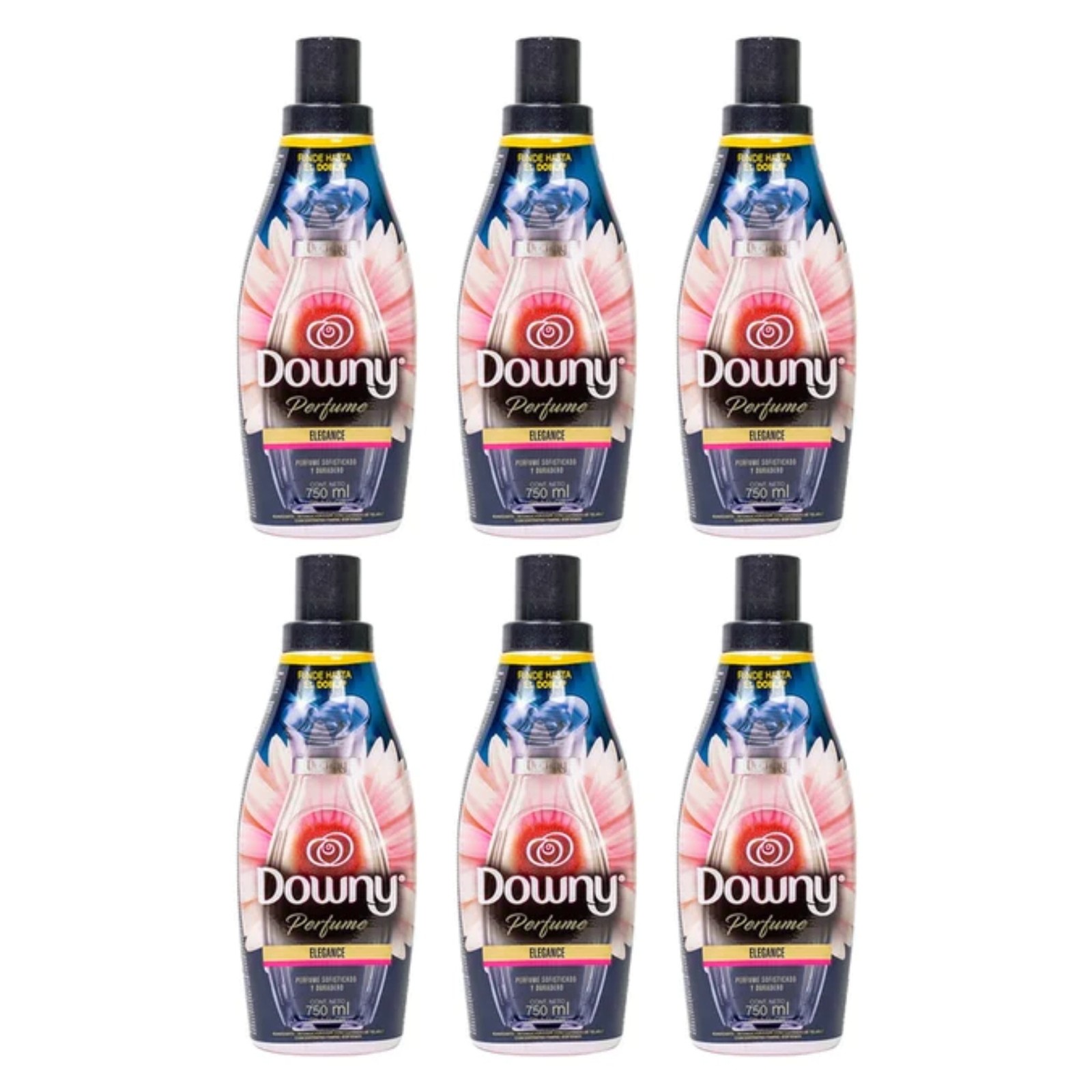 Downy Fabric Softener – Perfume Collections Elegance, 750ml (Pack of 6)