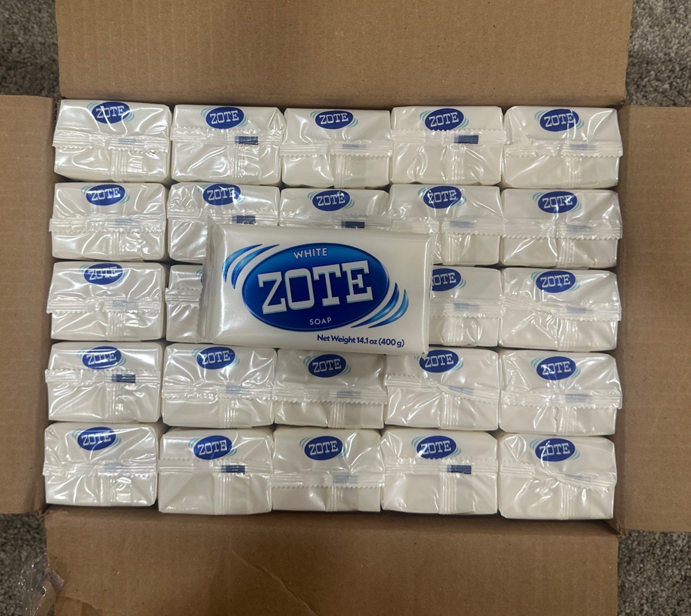 Zote White Soap Bar , 4 Pack 14.1 Oz (400g)