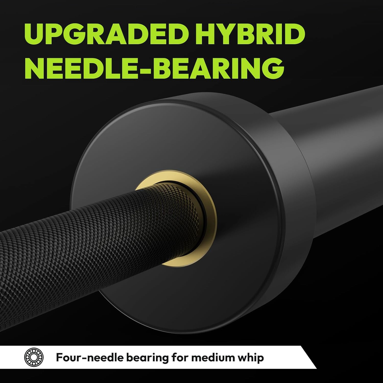 HANDBODE Olympic Barbell 6.5 ft, 2 Inch Straight Womens Bars, 35 lb Weight Bar
