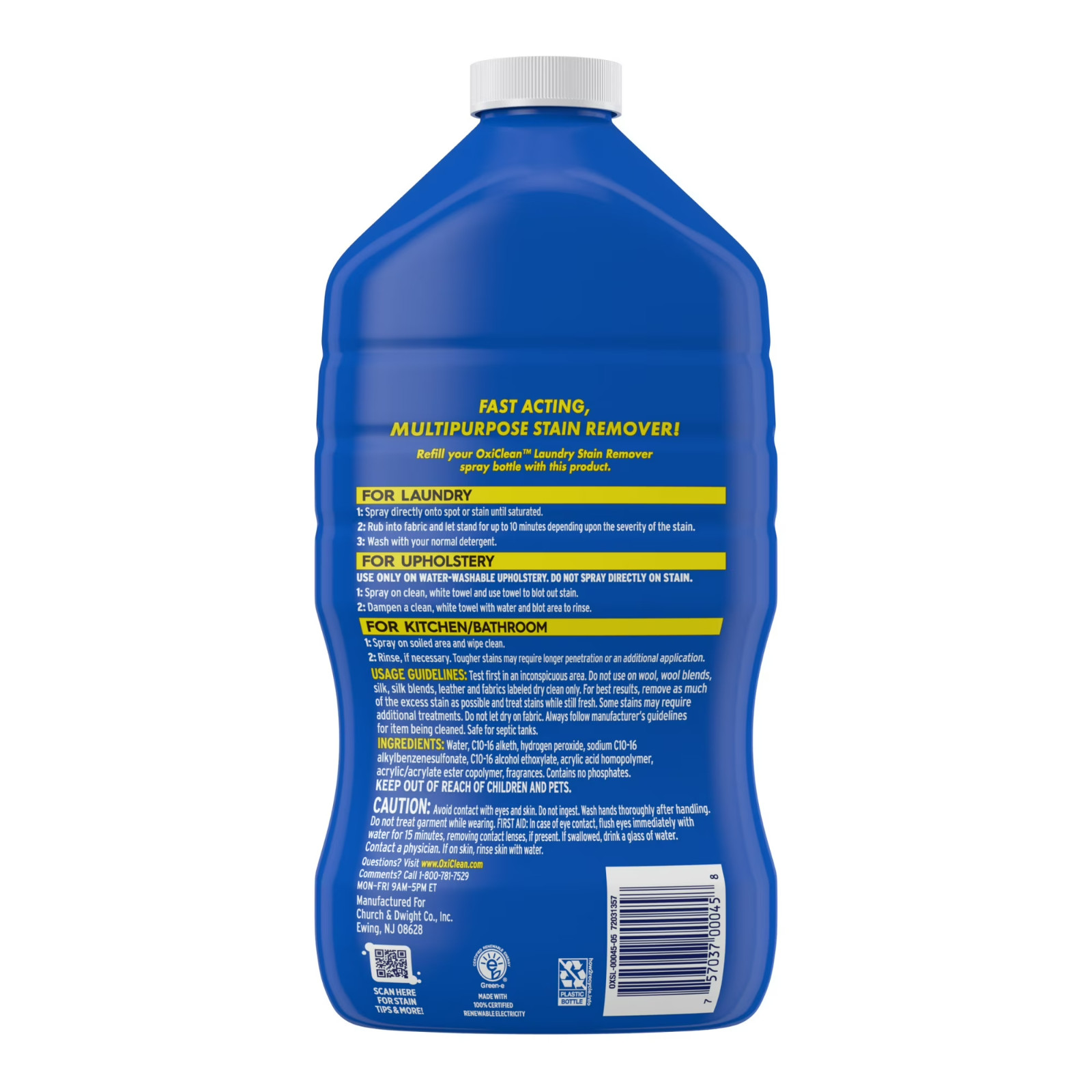 OxiClean Laundry Stain Remover Refill, 56 fl oz – Free Shipping USA