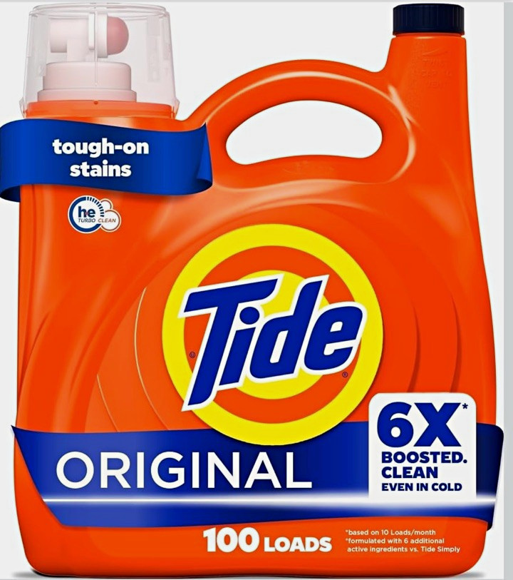 Tide Original Liquid Laundry Detergent with 6X, 125 fl oz, 100 Loads