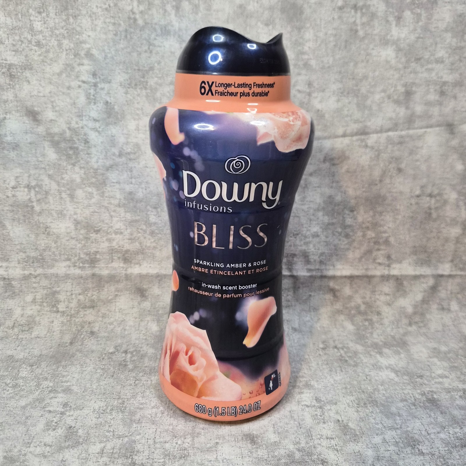 Downy Infusions Bliss SPARKLING AMBER ROSE In Wash Scent Booster Beads 24 oz