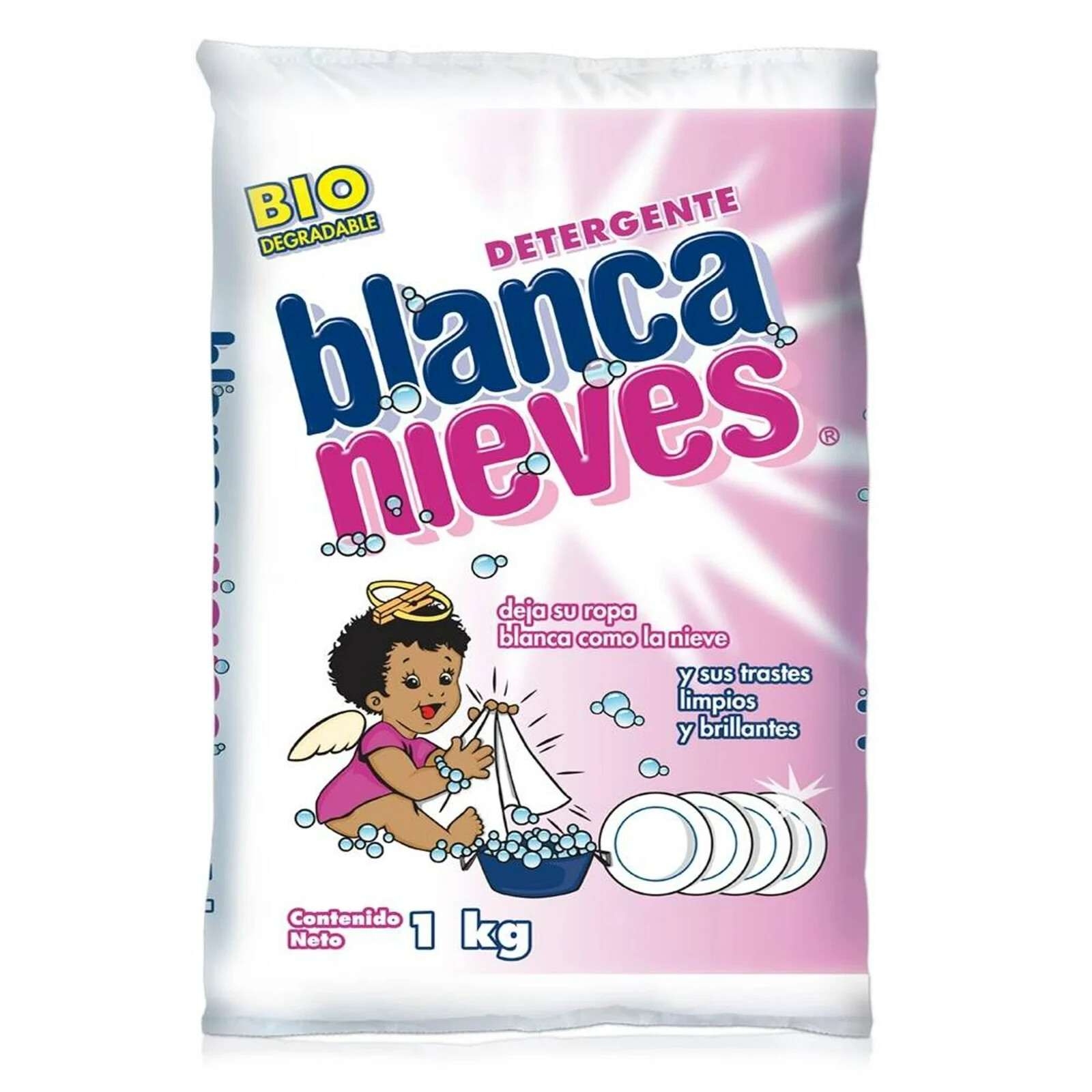 2 X BLANCA NIEVES DETERGENTE PARA ROPA EN POLVO 1 KG