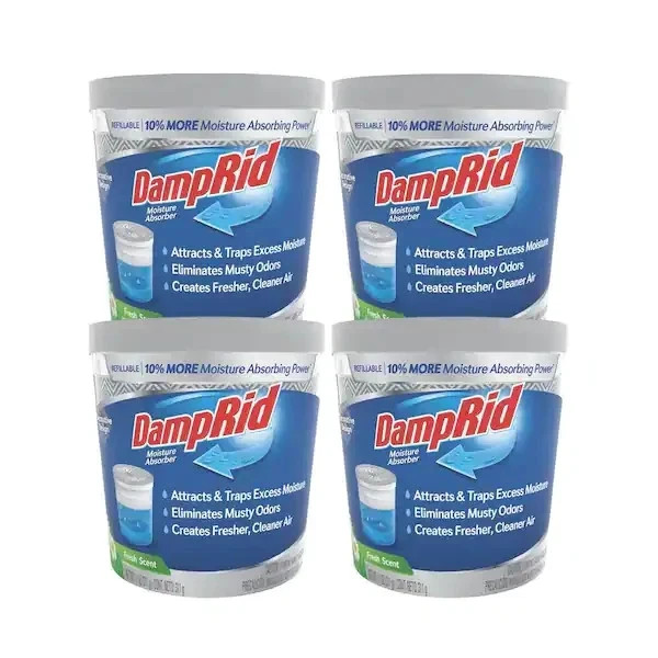 (4-Pack) Damprid Fresh Scent Moisture Absorber Odor Remover 11 Oz.