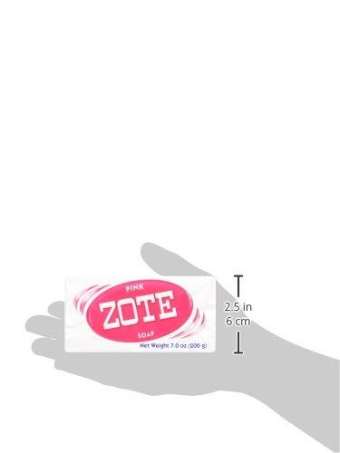 Zote Laundry Soap Bar Pink 7 oz All Purpose Soap Ideal for Fishing Bait