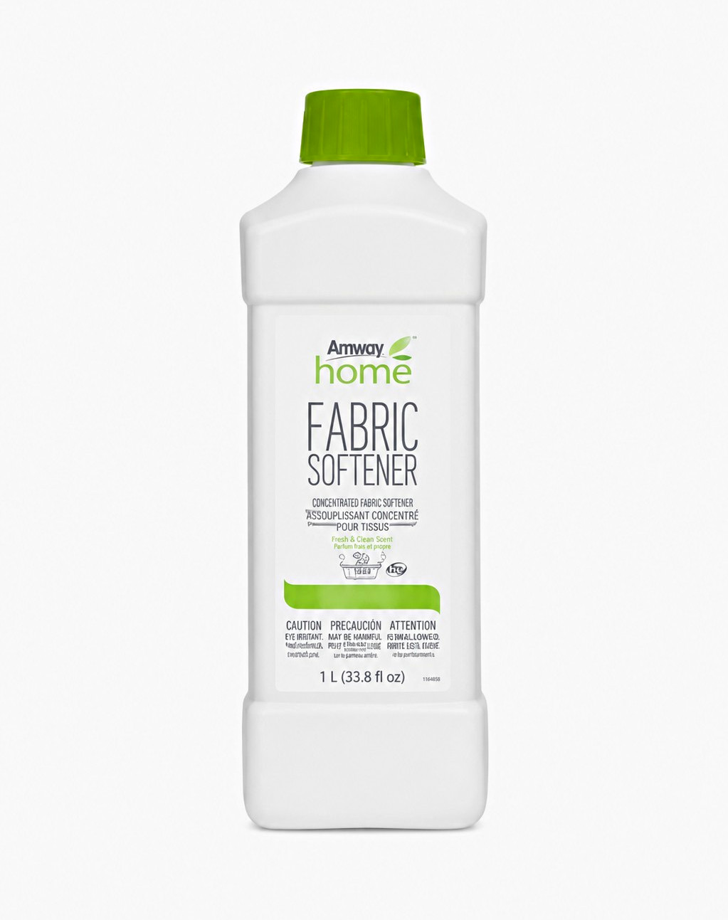 Amway Home Fabric Softener Concentrated, Biodegradable, Fresh & Clean, 33.8 oz