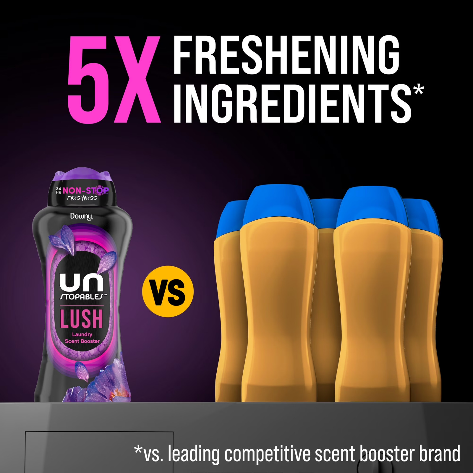 Downy Laundry Scent Beads, Unstopables In-Wash Scent Booster, Lush Scent, 24 oz
