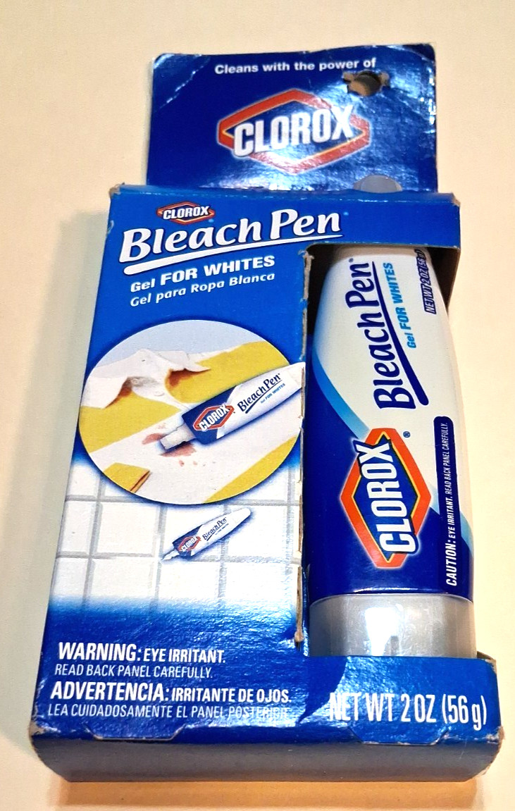 Clorox Bleach Pen Gel Laundry Household Net 2.0 Fl Oz Dual Tipped