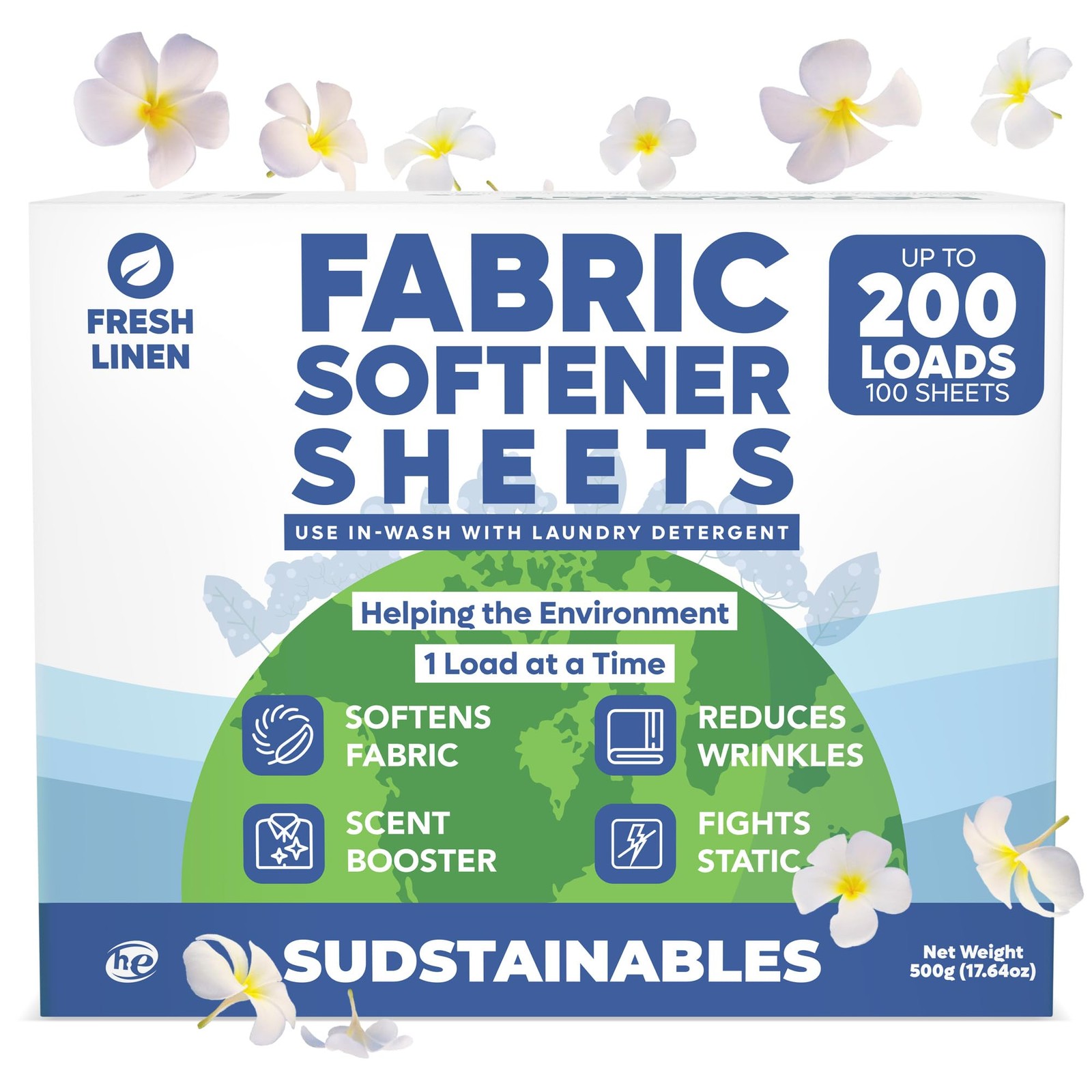 Fabric Softener Sheets for Washer – Eco-Friendly Laundry Softener Sheets for …