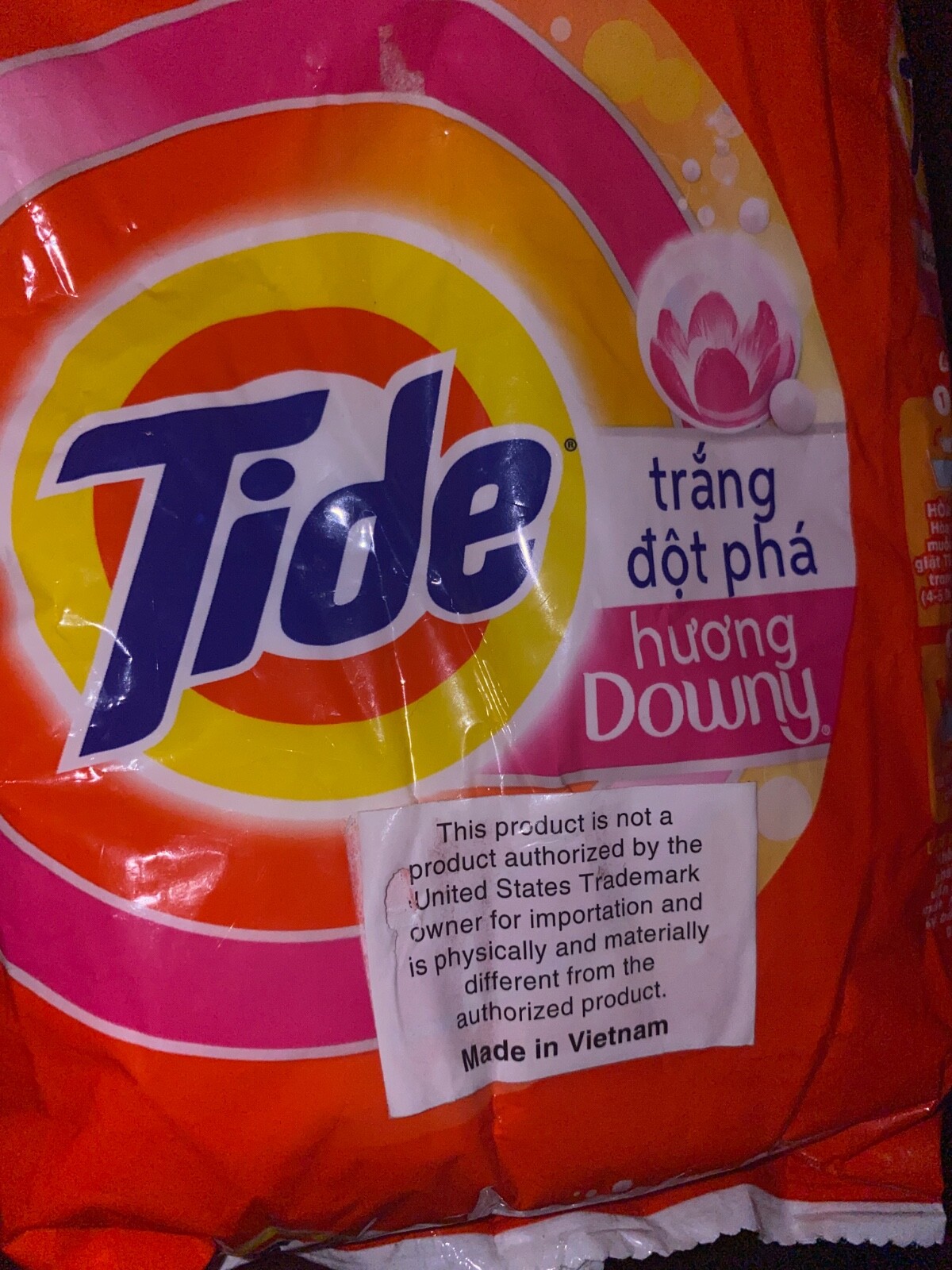 Tide Powder with Downy Laundry Detergent Powder, 350g (Pack of 4)