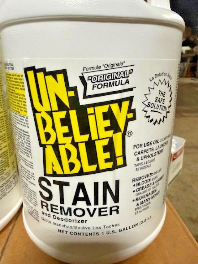 LOT OF 4 x 1GAL, CORE UNBELIEVABLE! Stain Remover Deodorizer (Pack of 4X1 GAL)