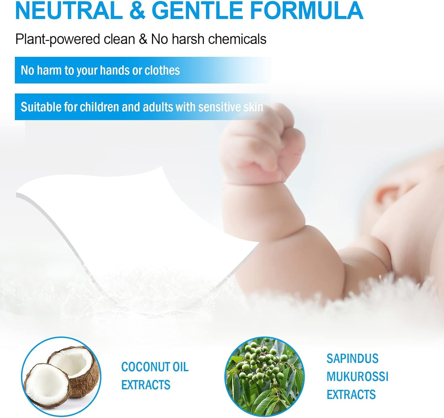 Binbata Laundry Detergent Sheets, Up To 128 Loads Hypoallergenic Eco-Friendly Un