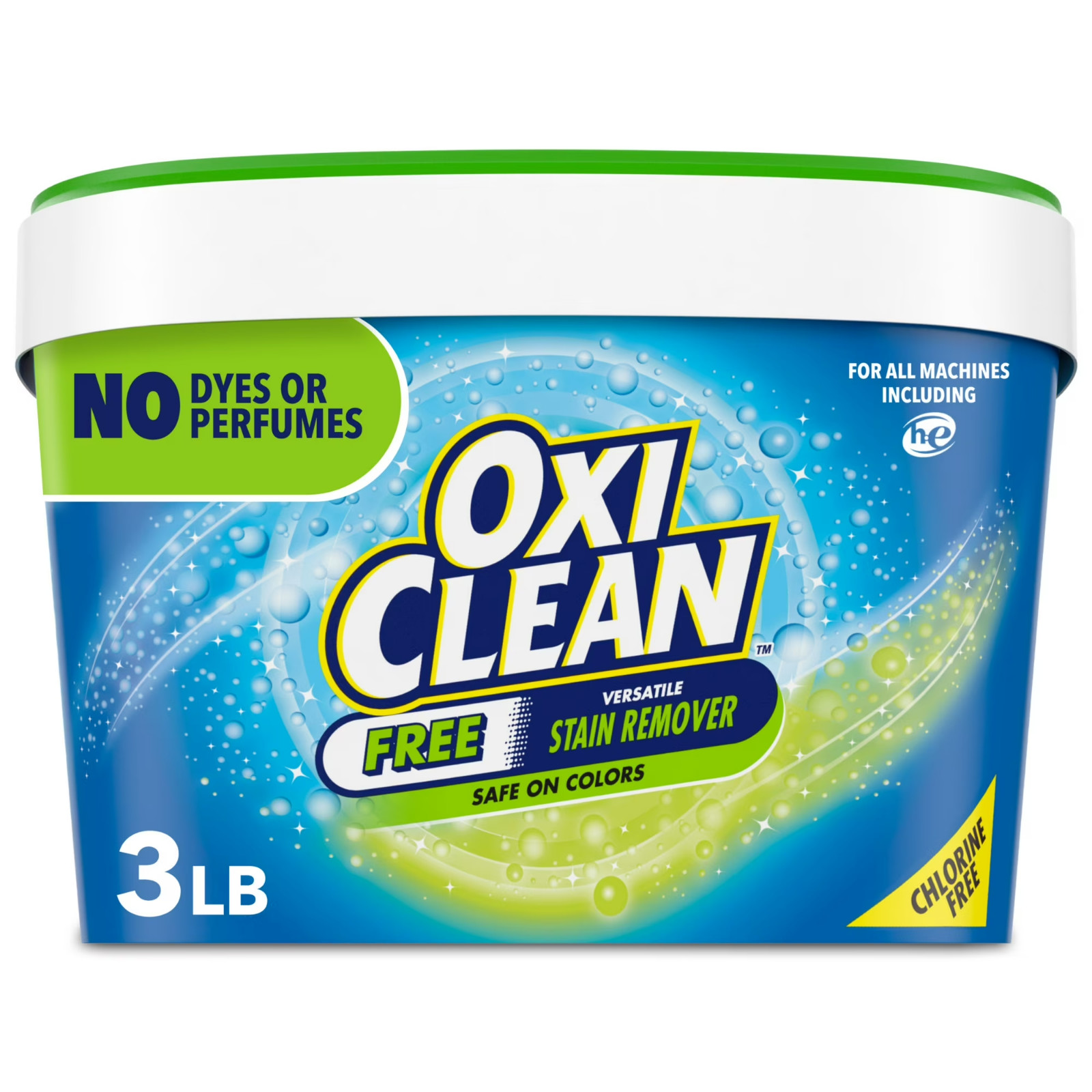 OxiClean Free Versatile Home and Laundry Stain Remover Powder, No Dyes or Perfum