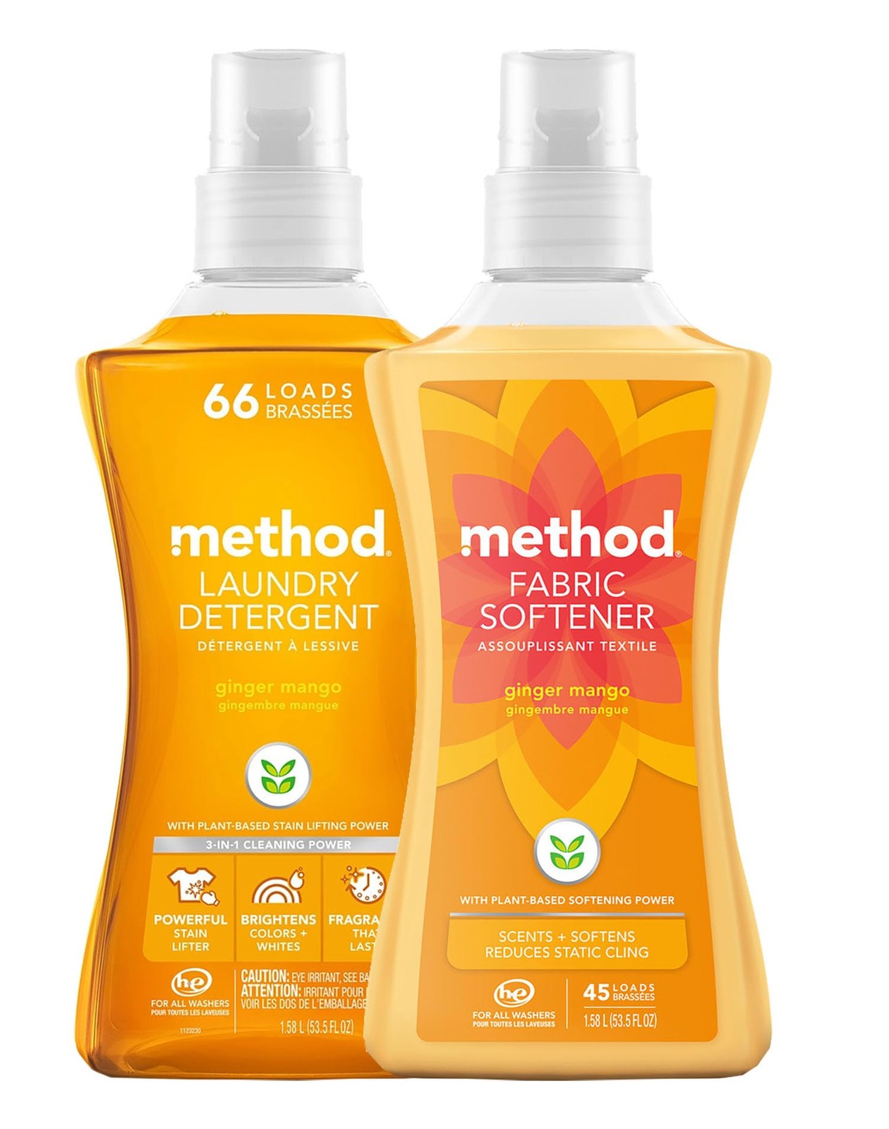 107 Fl Oz Method Laundry Detergent and Fabric Softener Beach Sage Fragrance