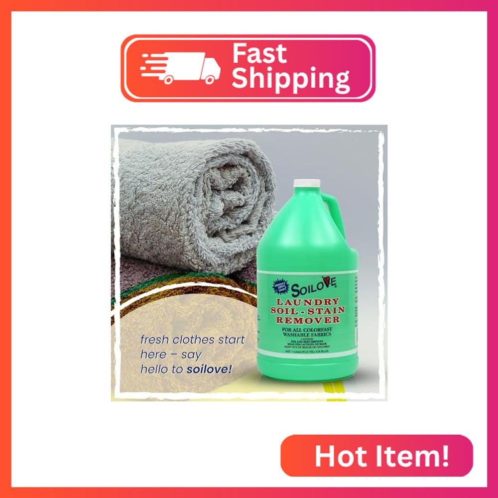 SOILOVE 16oz (2 pack) + Soilove 128oz (1 pack) Liquid Laundry Stain Remover – Po