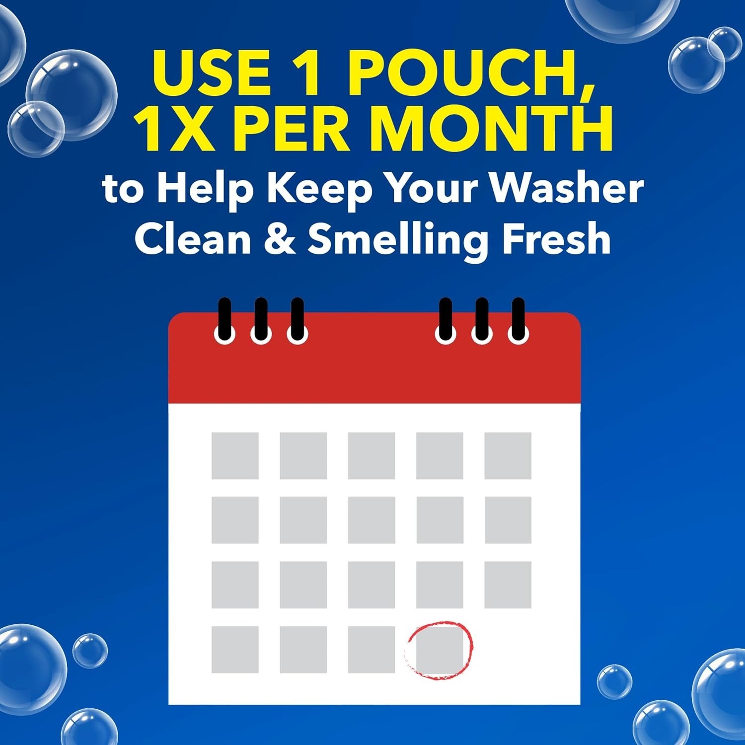 Powerful Odor Eliminator – 4 Count Washing Machine Cleaner with Odor Blasters