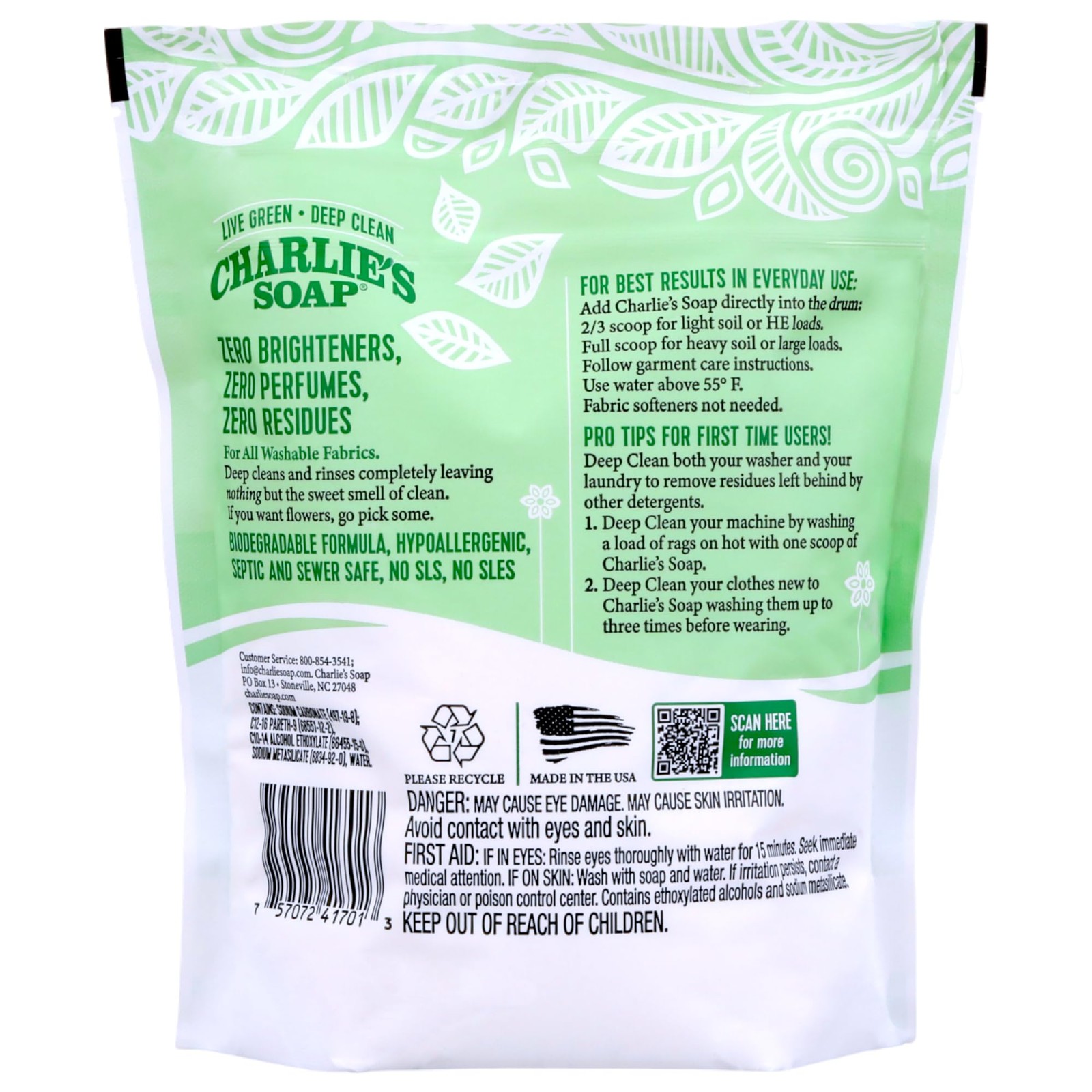 Charlie’s Soap Laundry Powder (100 Loads, 2 Pack) 42.24 Ounce (Pack of 2)