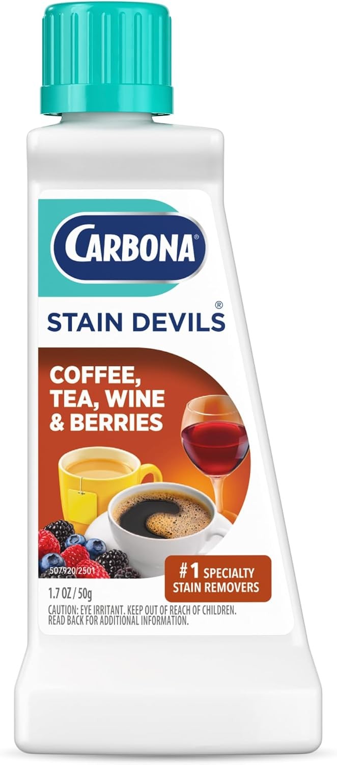 Stain Devils #8 (1.7 Fl Oz), Targeted Spot Cleaner for Coffee, Tea, Wine & Juice