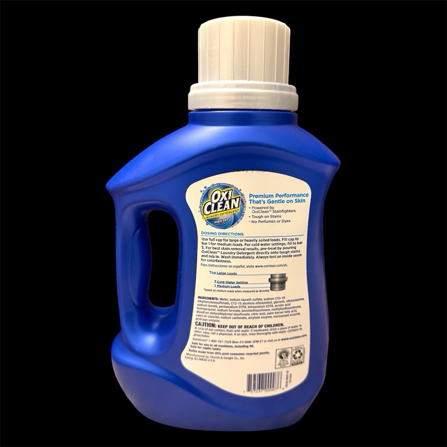 OxiClean Liquid Laundry Detergent High-Def Clean Free & Clear 60 Oz 40 Loads New