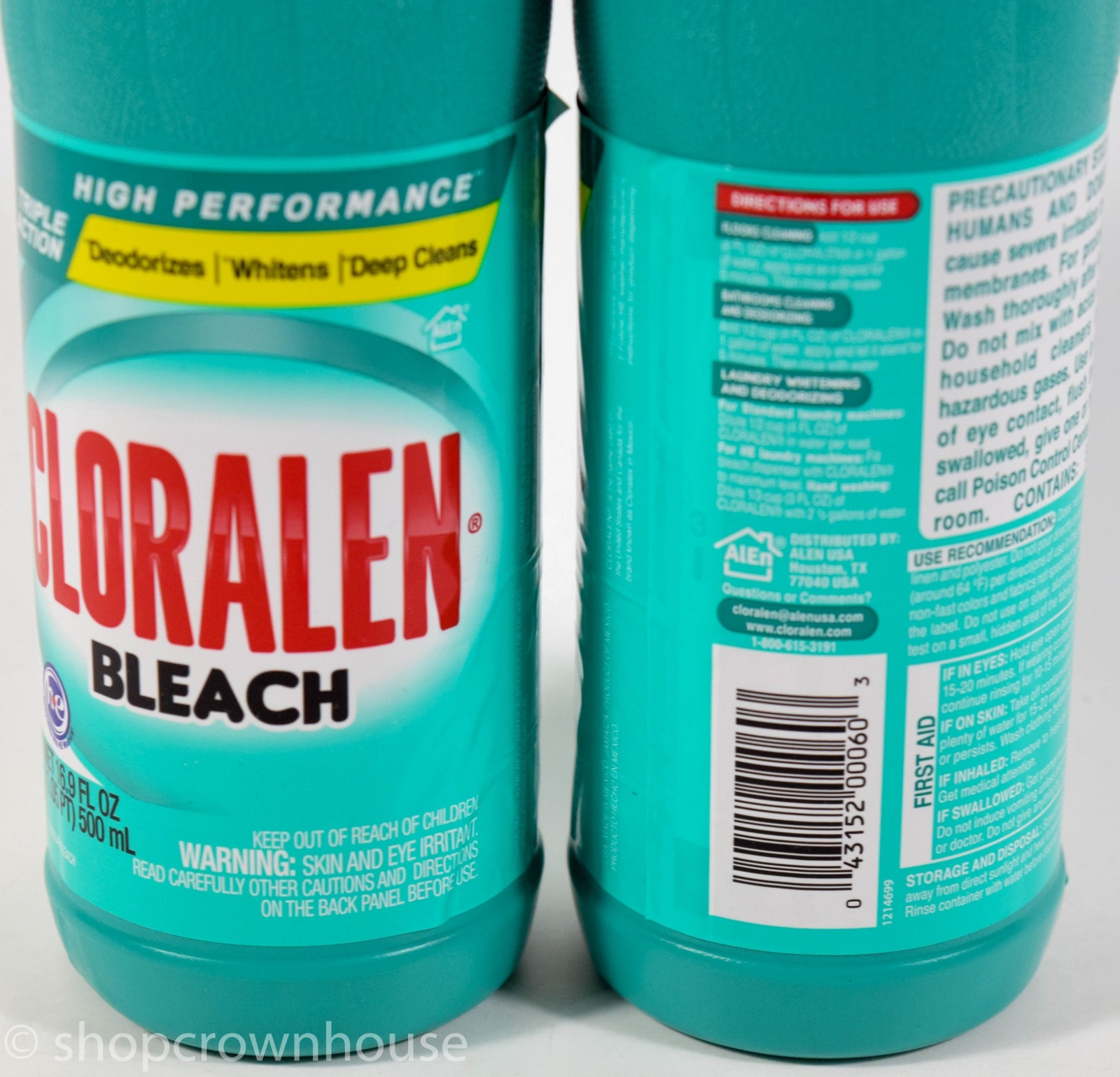 4 CLORALEN High Performance Triple Action Bleach 16.9oz