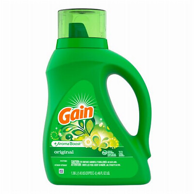 Gain 55861 Liquid Laundry Detergent, Original Scent, 46 oz. – Quantity 1