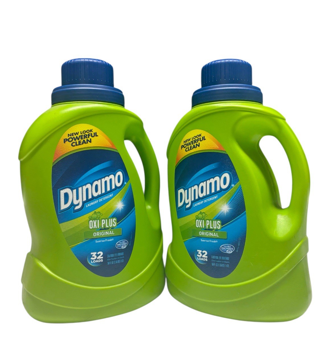 (2) Dynamo Oxi Plus SUNRISE FRESH Liquid Laundry Detergent 50oz 32 Loads