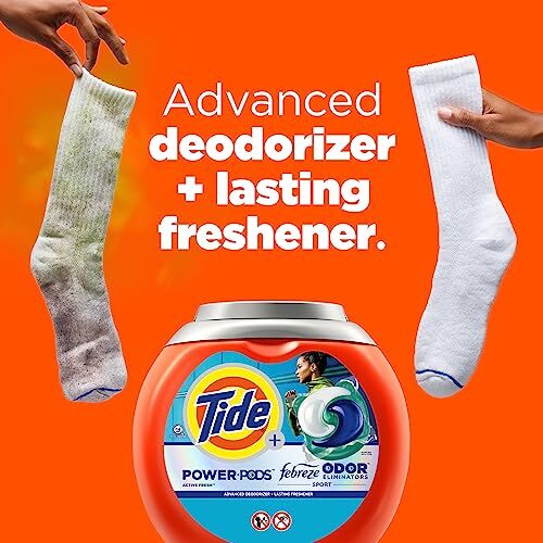 Tide Power Pods Laundry Detergent 63 Count Febreze Odor Eliminators Sport