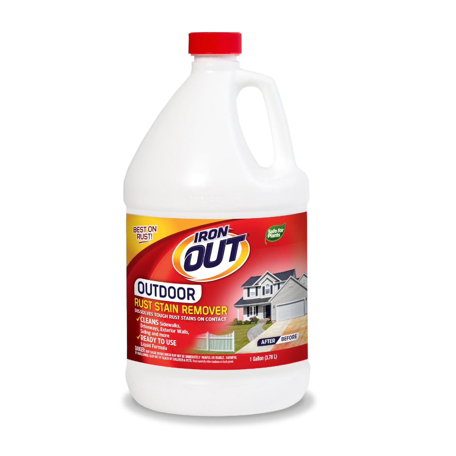 Iron OUT Liquid Rust Stain Remover, Pre-mixed, 128 Fl Oz (Pack of 1), _