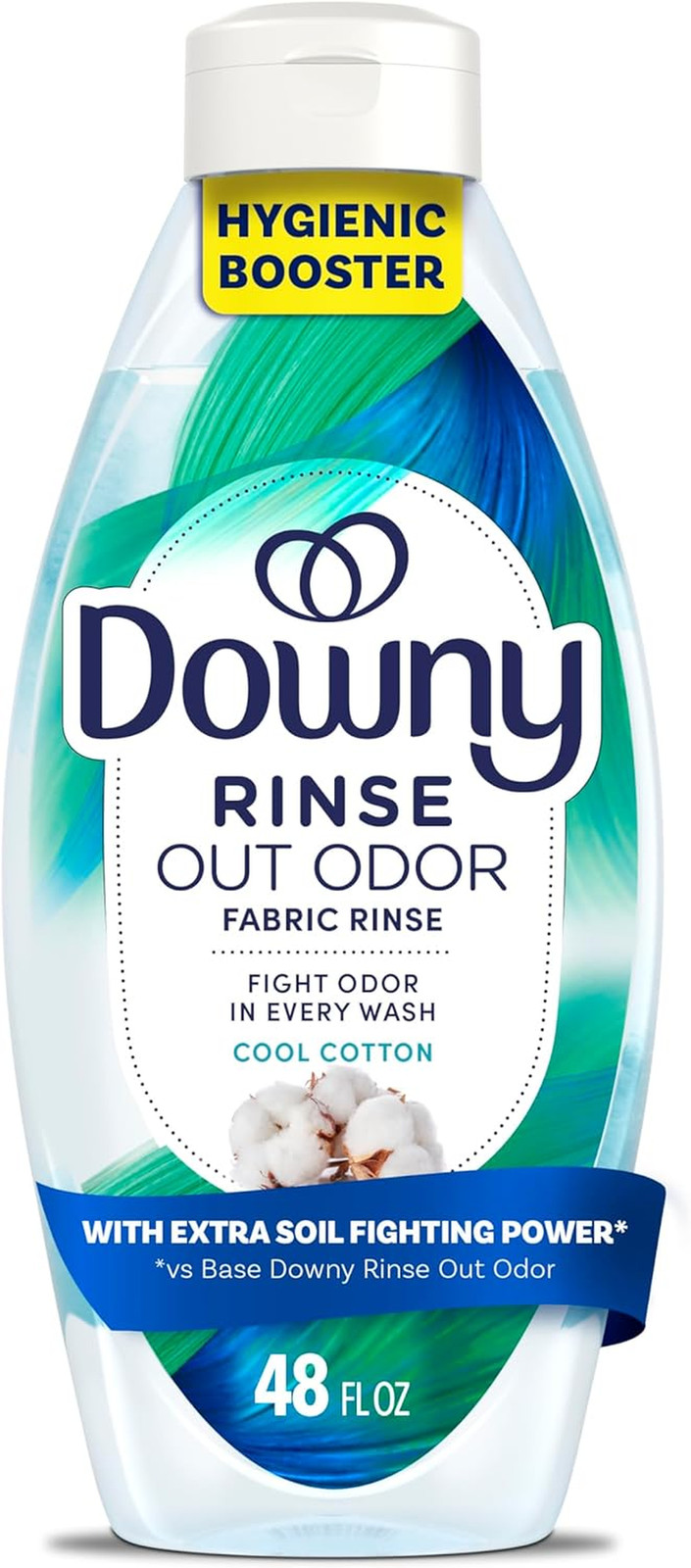 Rinse Laundry Odor Remover, Cool Cotton Scent, 48 Fl Oz, Fabric Softener and Lau
