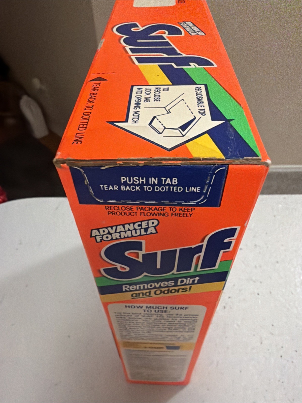 SURF Laundry Detergent Powder Soap Giant Size 42oz Sealed Vintage 1990’s
