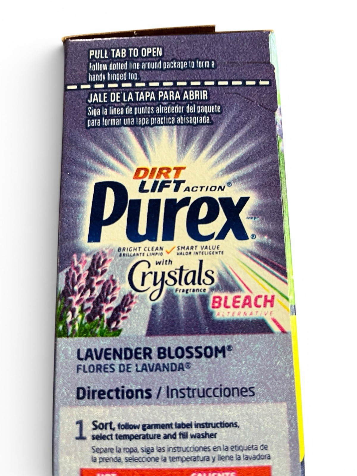 PUREX Dirt Lift Action~Crystals Laundry Detergent Lavender 3lb /50oz VNTG NOS