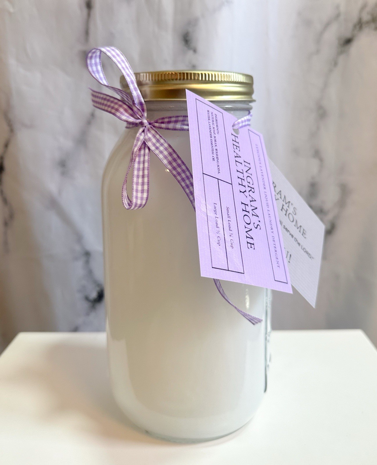 Ingram’s Healthy Home Non Toxic Laundry Detergent (Liquid) 32 Loads! Lavender