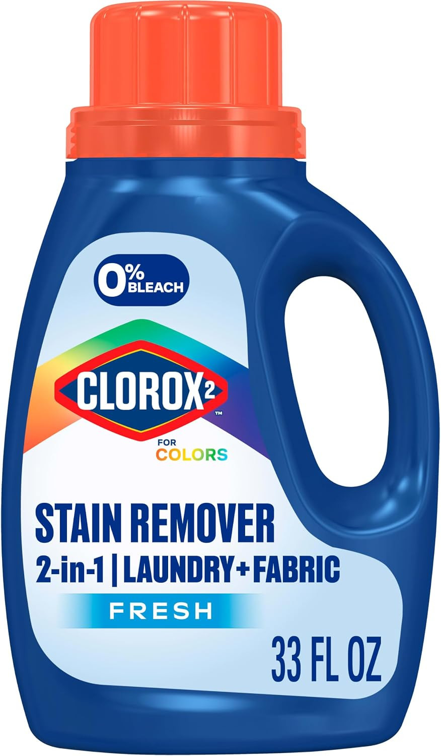 Clorox 2 for Colors Stain Remover and Laundry Additive, Original, 33 Fluid Ounce
