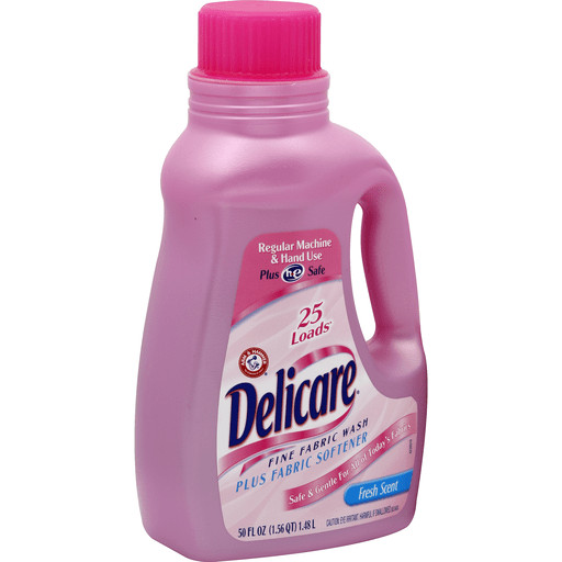 Arm & Hammer Delicare Fine Fabric Wash Plus Fabric Softener Fresh Scent – 50 oz