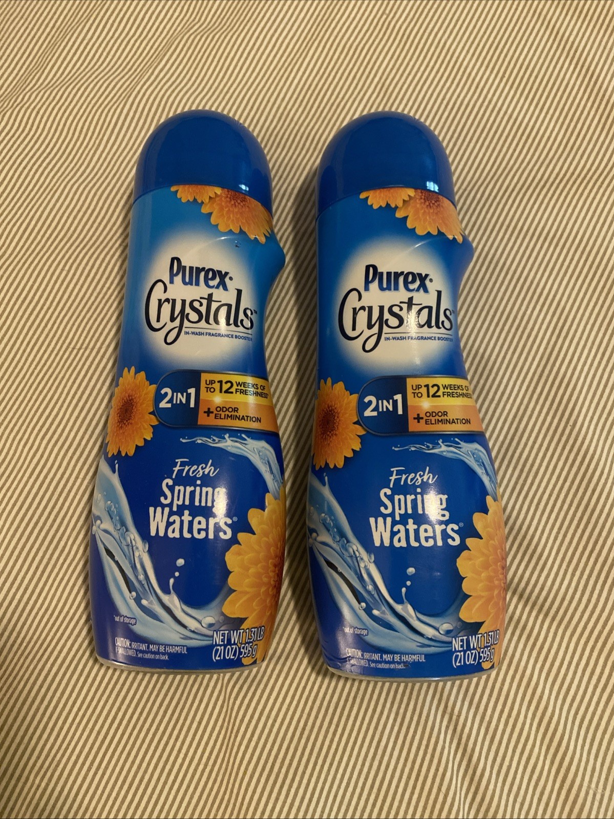 2 Purex Crystals In-Wash Fragrance Booster: Fresh Spring Waters 21oz