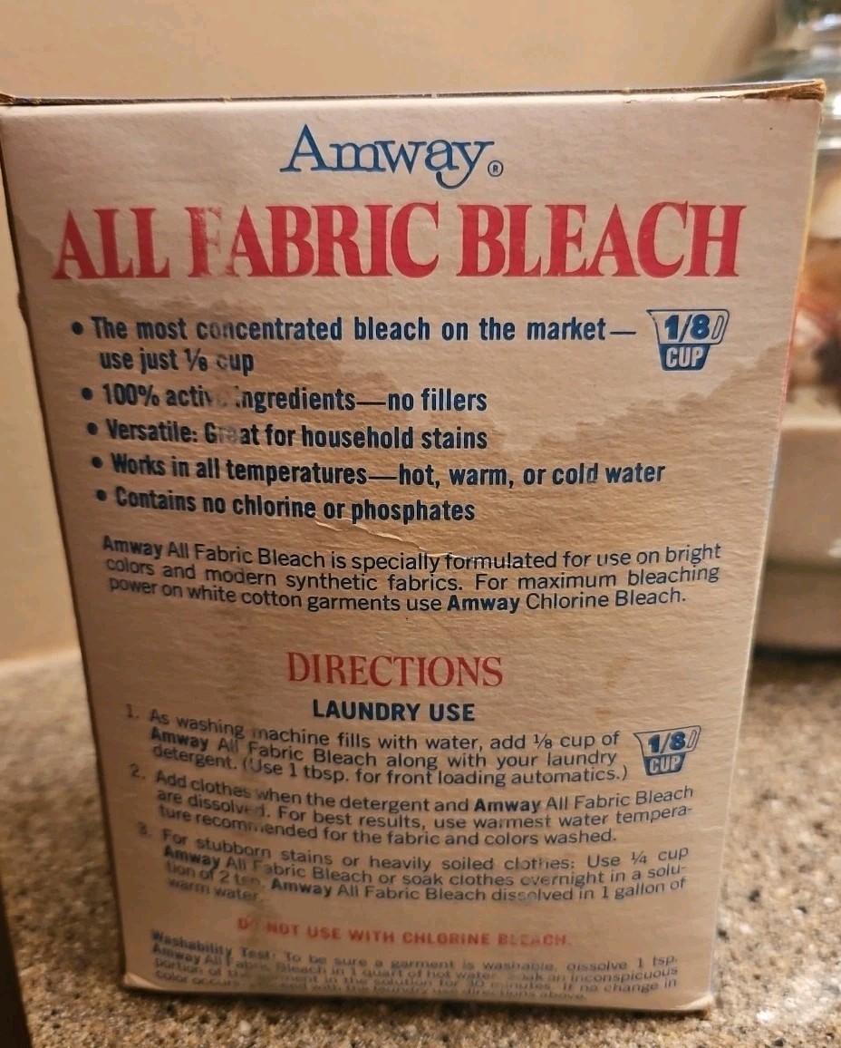 Amway Home All Fabric Bleach 3 lbs. NEW From 1983 Vintage